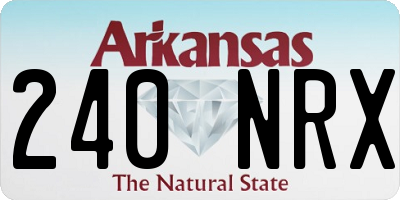 AR license plate 240NRX