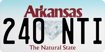 AR license plate 240NTI