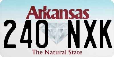 AR license plate 240NXK