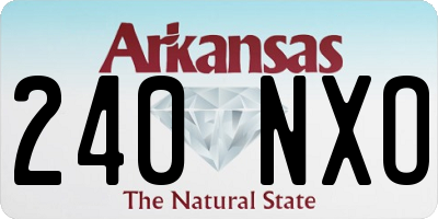 AR license plate 240NXO