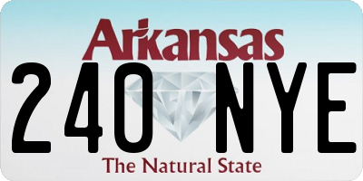 AR license plate 240NYE