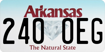 AR license plate 240OEG