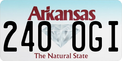 AR license plate 240OGI