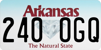 AR license plate 240OGQ