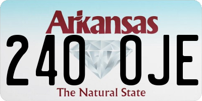 AR license plate 240OJE