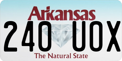 AR license plate 240UOX