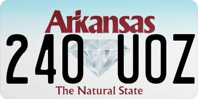 AR license plate 240UOZ