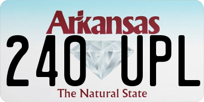 AR license plate 240UPL