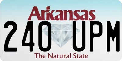 AR license plate 240UPM