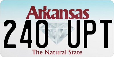 AR license plate 240UPT
