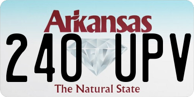 AR license plate 240UPV