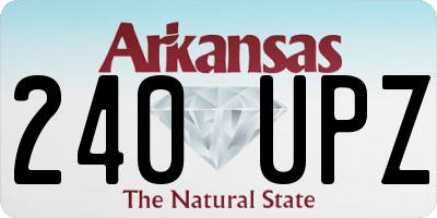 AR license plate 240UPZ