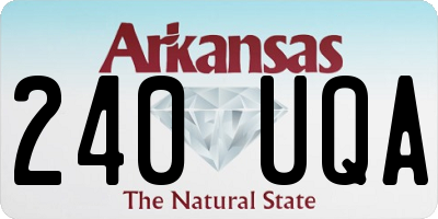AR license plate 240UQA