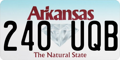AR license plate 240UQB