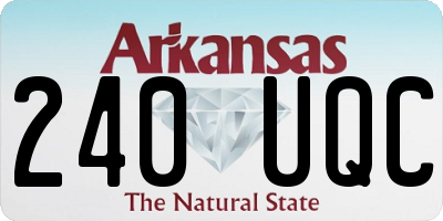 AR license plate 240UQC