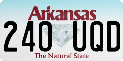 AR license plate 240UQD
