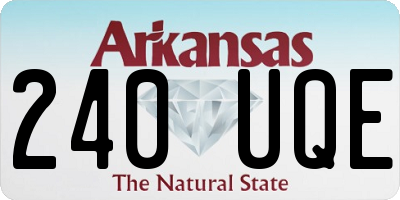 AR license plate 240UQE