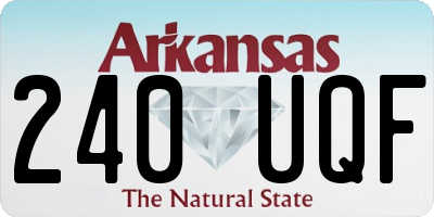 AR license plate 240UQF