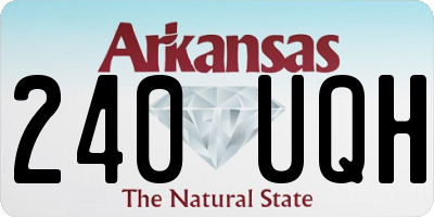 AR license plate 240UQH