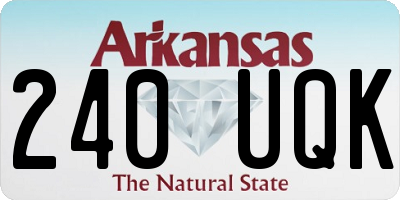 AR license plate 240UQK