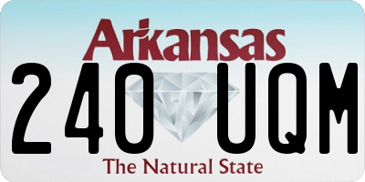 AR license plate 240UQM
