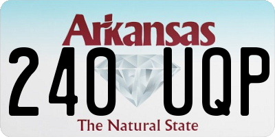 AR license plate 240UQP