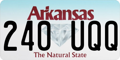 AR license plate 240UQQ