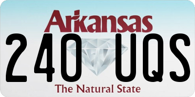 AR license plate 240UQS