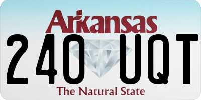 AR license plate 240UQT