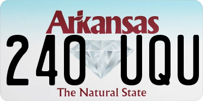 AR license plate 240UQU