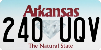AR license plate 240UQV