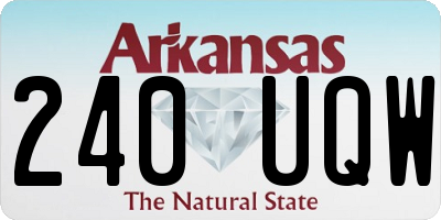 AR license plate 240UQW