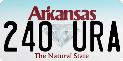 AR license plate 240URA