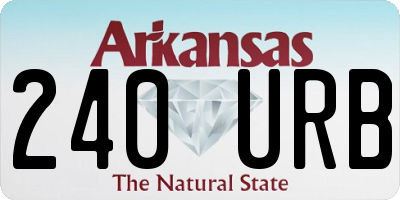 AR license plate 240URB