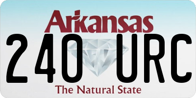 AR license plate 240URC