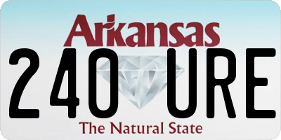 AR license plate 240URE
