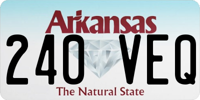 AR license plate 240VEQ