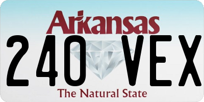 AR license plate 240VEX