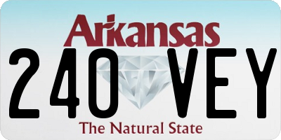 AR license plate 240VEY