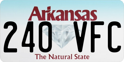 AR license plate 240VFC