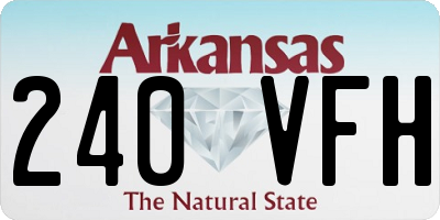 AR license plate 240VFH