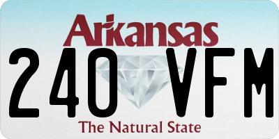 AR license plate 240VFM
