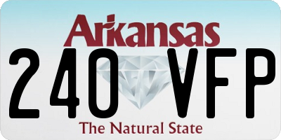 AR license plate 240VFP