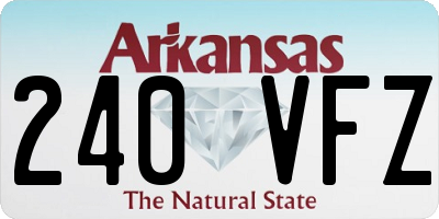 AR license plate 240VFZ