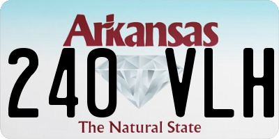 AR license plate 240VLH