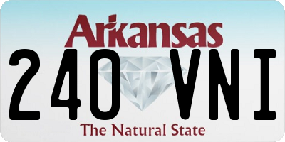AR license plate 240VNI