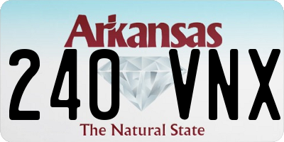 AR license plate 240VNX