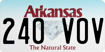 AR license plate 240VOV