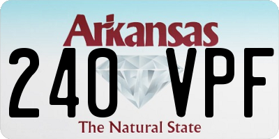 AR license plate 240VPF