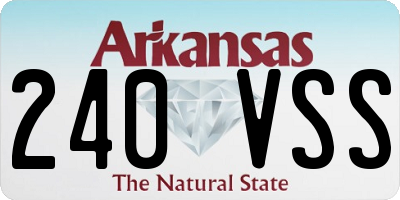 AR license plate 240VSS